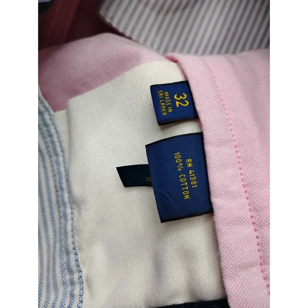 Polo Ralph Lauren Pink Oxford Chino Shorts Size Mens 32 inseam 10in